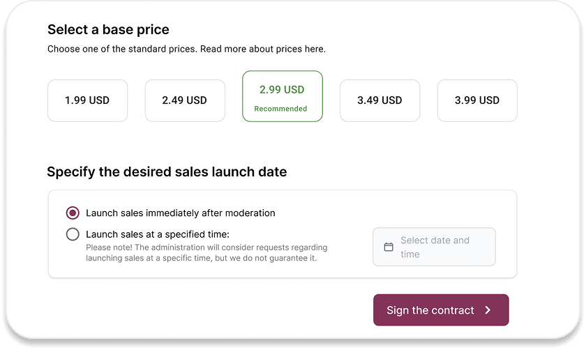 Earn or publish for free